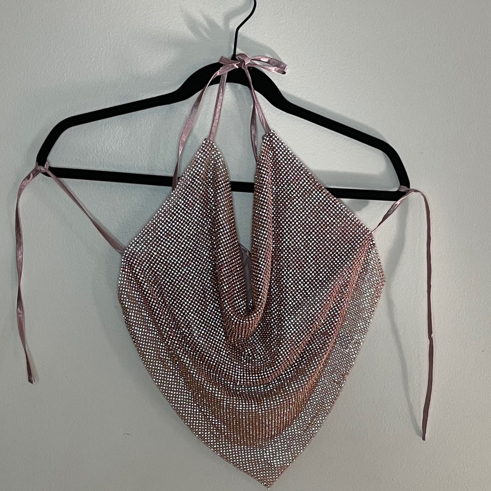 Rose Gold Chain Halter